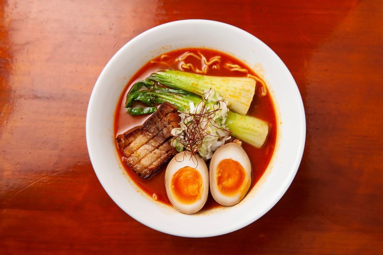 大山辛いラーメンの辛さは1～5まで選ぶことができる。