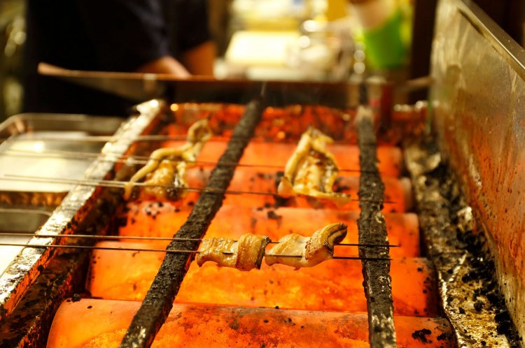 注文後に炙る。