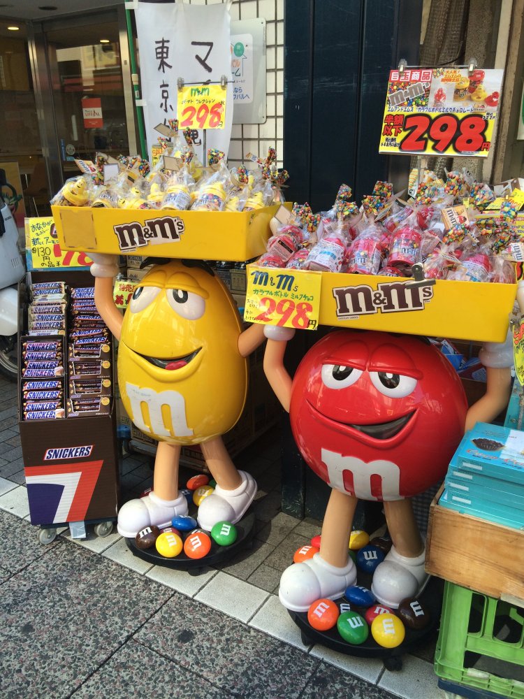 戸越銀座にて。