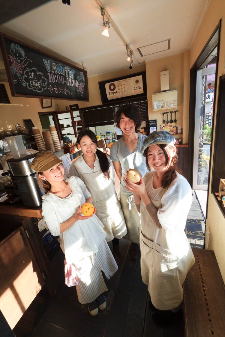 ベーグル同様、スタッフもふんわり系。