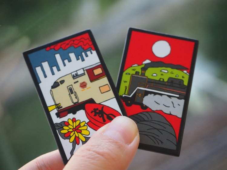 車窓月見で一杯