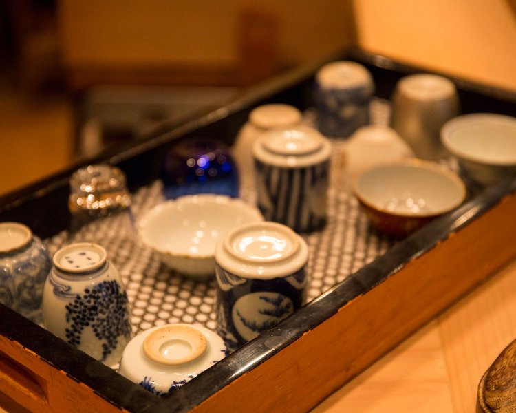 お猪口を選ぶ楽しみも。 