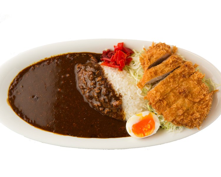 ランチ時はカツが少し薄い＆ゆで卵なしで1250円で提供。1日限定20食ほど。