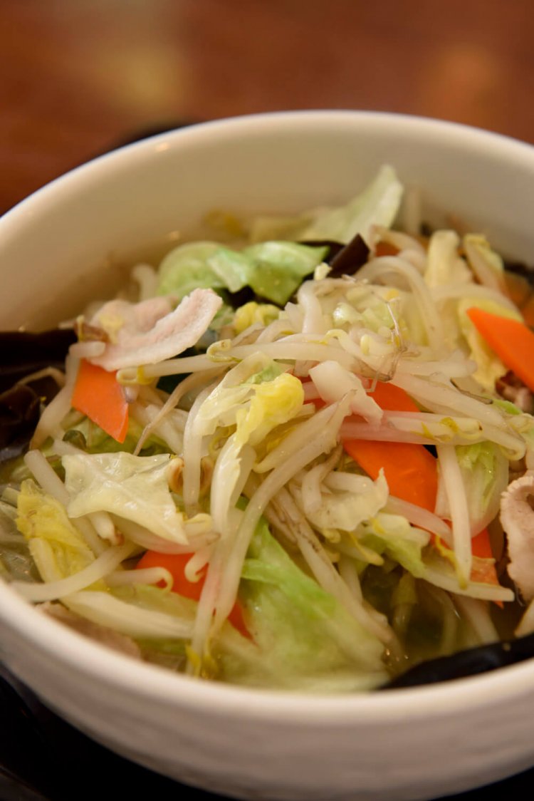 タンメン680円など、中華メニューはどれも美味。