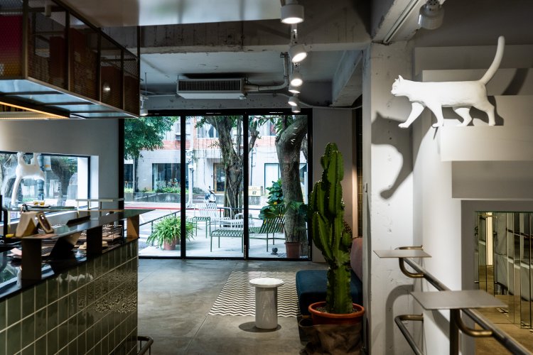 モダンな雰囲気の店内。