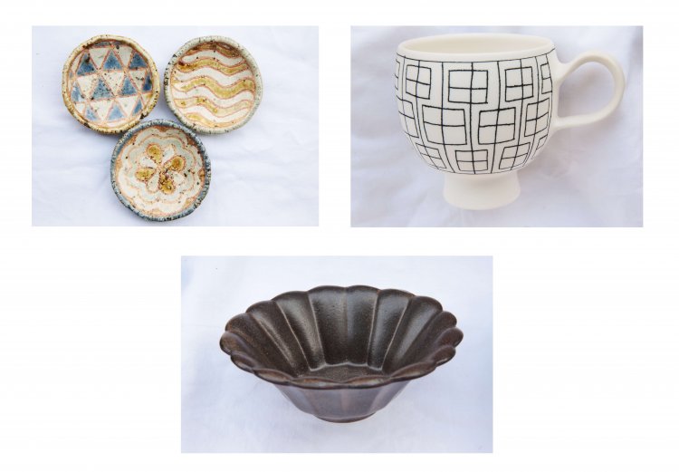 右／勝村顕飛 作。　下／石岡信之 作。　左／馬川祐輔 作。  ※作品はすべてイメージ。