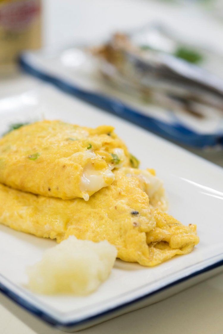 ネギ玉子焼き450円。