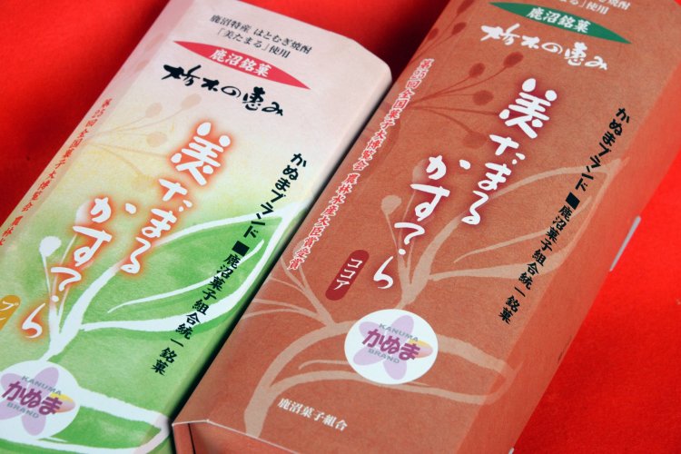 餡はないが勧めたい「美たまるカステラ」プレーン・ココア各1400円。