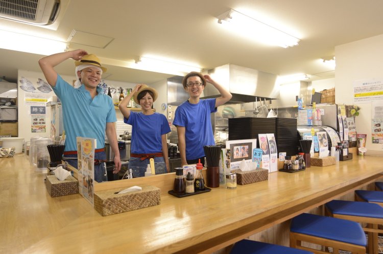 麦わら帽がトレードマーク。