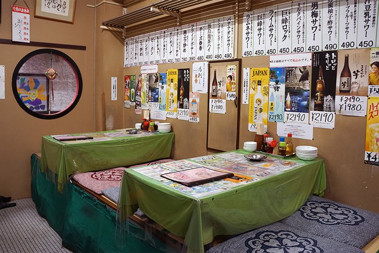 4人までならこの小上がりが最高