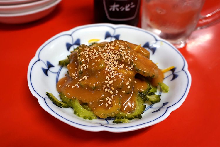 ゴーヤの酢味噌和え570円