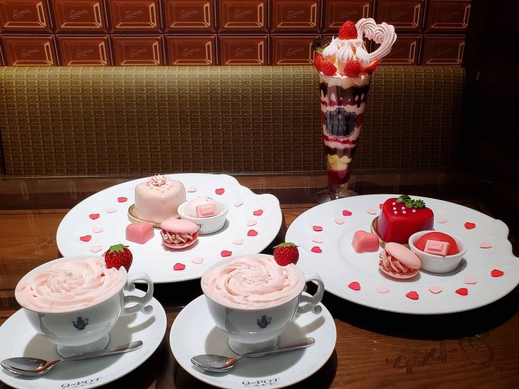 2020年のバレンタインメニュー各種（提供時期2020年1月11日～2月29日）。