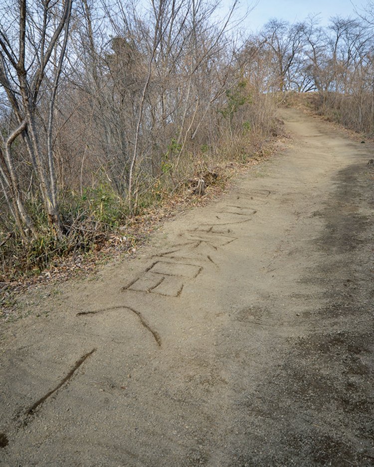 山頂直下。コースのほとんどが掃かれ地元からの愛され具合を実感。