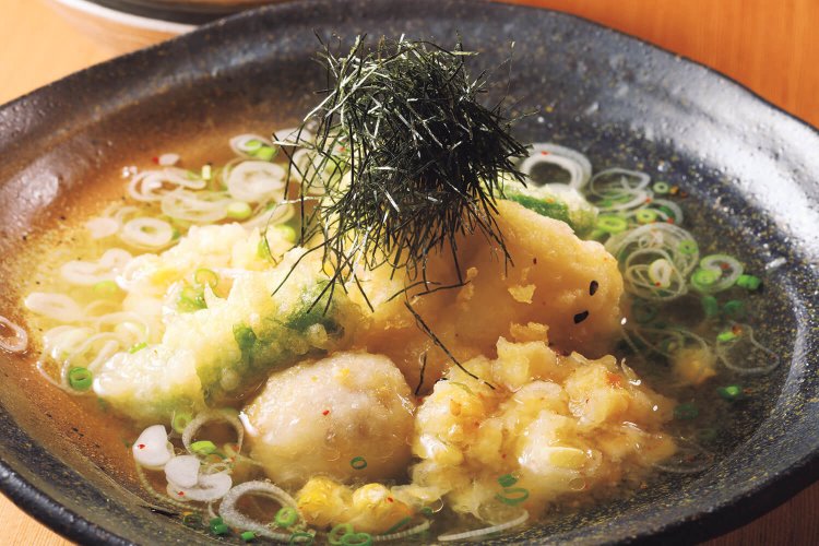 一品料理の甚三紅の揚げ出し1000円（税別）。