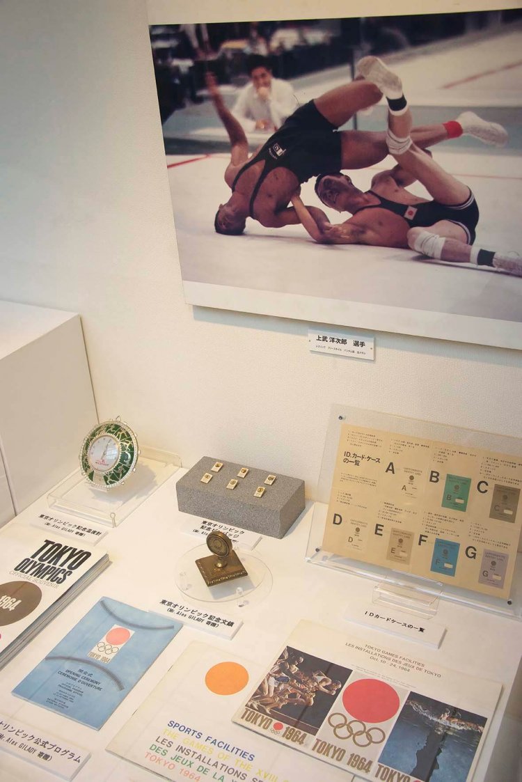 体育館内の『東京オリンピックメモリアルギャラリー』は入場無料（☎03-3421-6199）