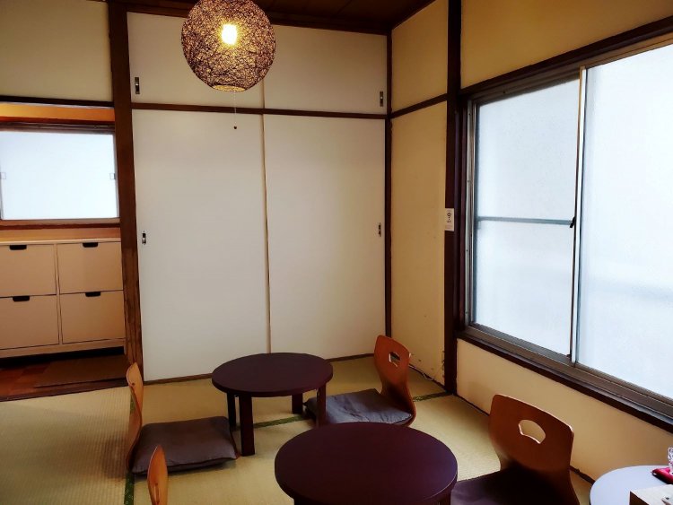 2階の畳の席。
