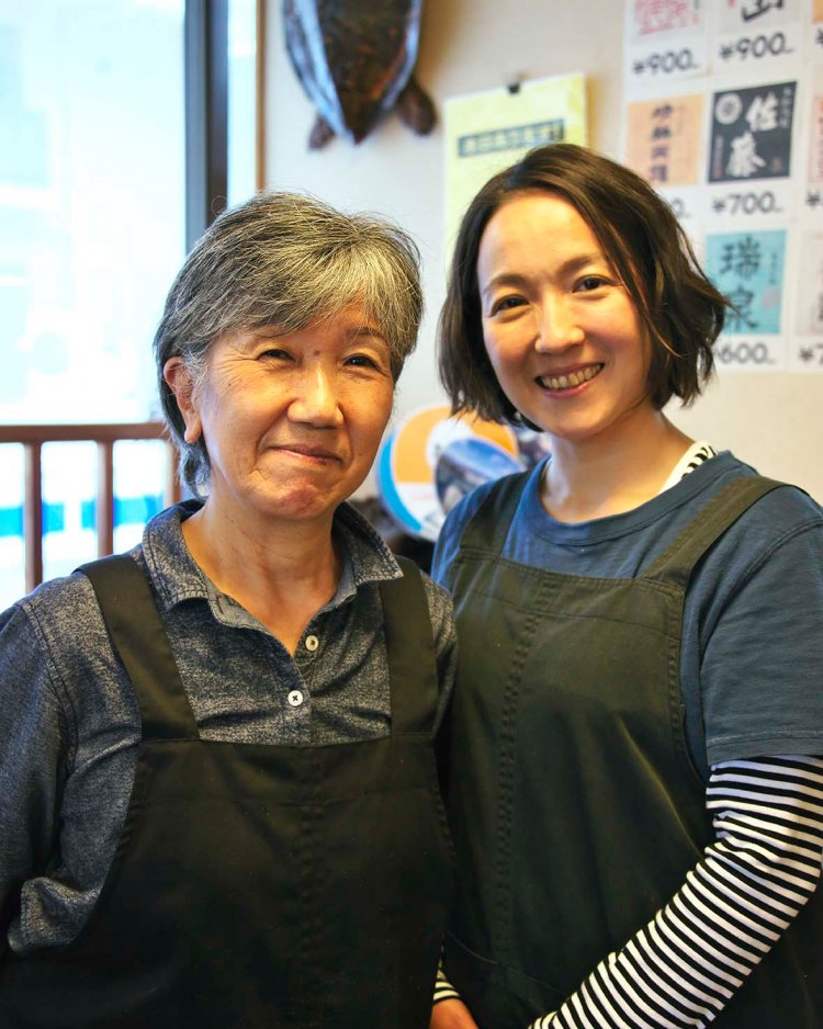 家族で心を込めて仕入れから調理まで。メニューによっては横浜の市場などから良質な魚も仕入れる。