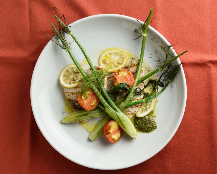 メカジキのグリルといちかわファームの野菜1944円。