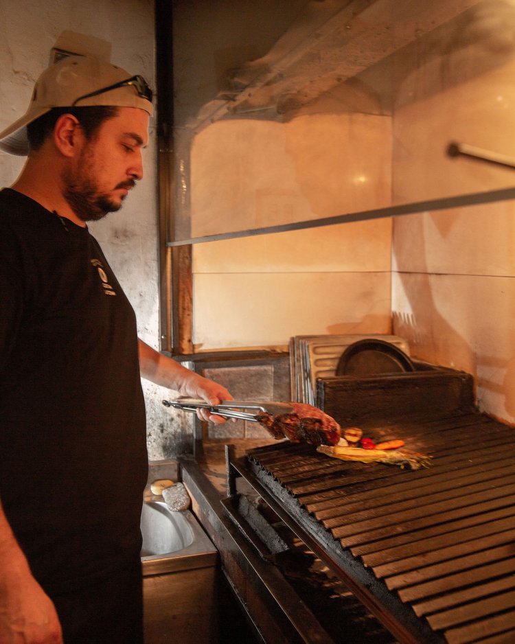 グリルもアルゼ ンチンスタイルの本格派。