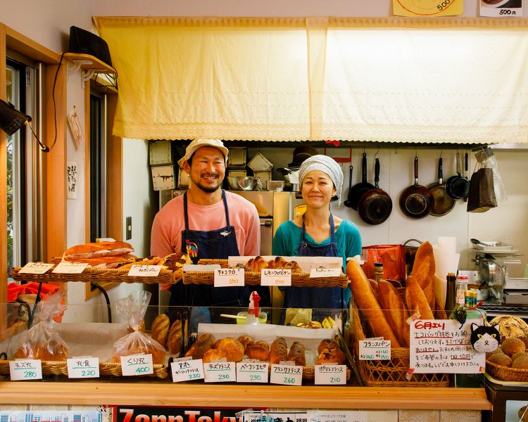 山口智子シェフと、フレンチ料理人だった草間知宣さん。