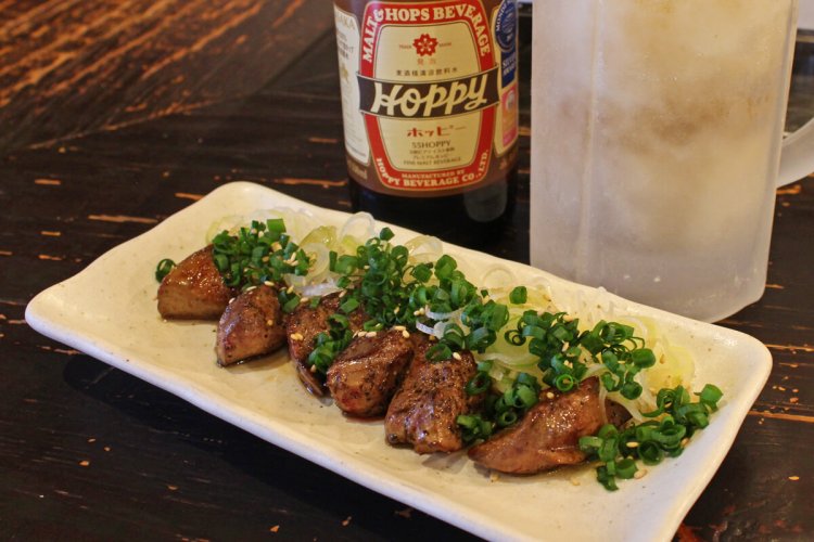 白レバーネギ塩のっけ420円