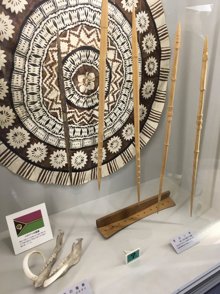 ミクロネシア連邦の夜ばい棒（彫刻の違いで、誰が来たかがわかる）