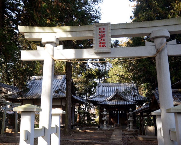 大蔵神社。近年付近の発掘調査で義賢時代らしき遺構が見つかった。