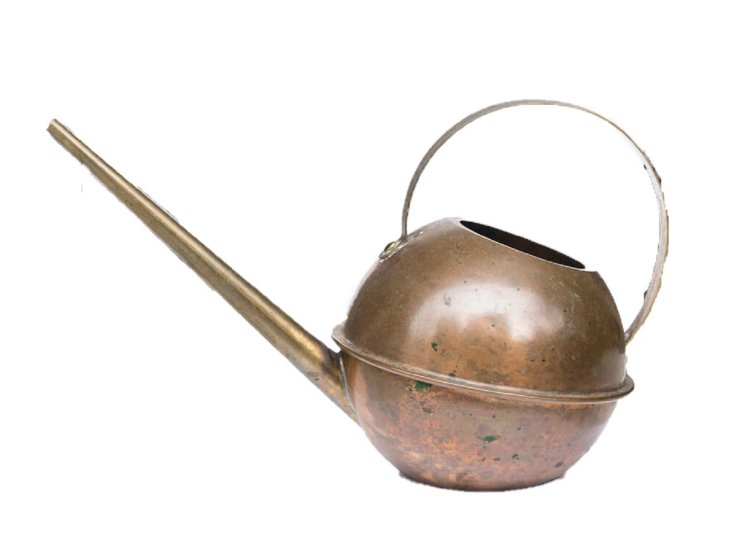 丸いかたちが独特なアメリカ製のじょうろ6000円。