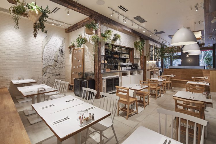 店内も米国本店オーナーシェフが指揮し、安らげる空間に。