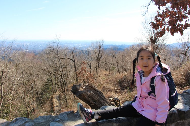 親子で山さんぽ　高尾山　登山