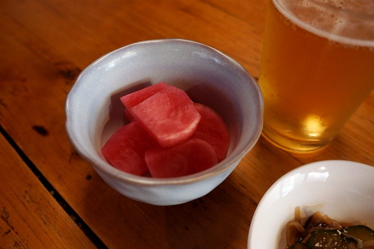 あかかぶ漬380円。