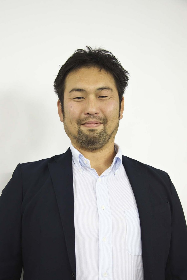 全日本BMX連盟広報担当の猪俣健一さん。元マウンテンバイク選手で、カメラマンとしても活躍中。