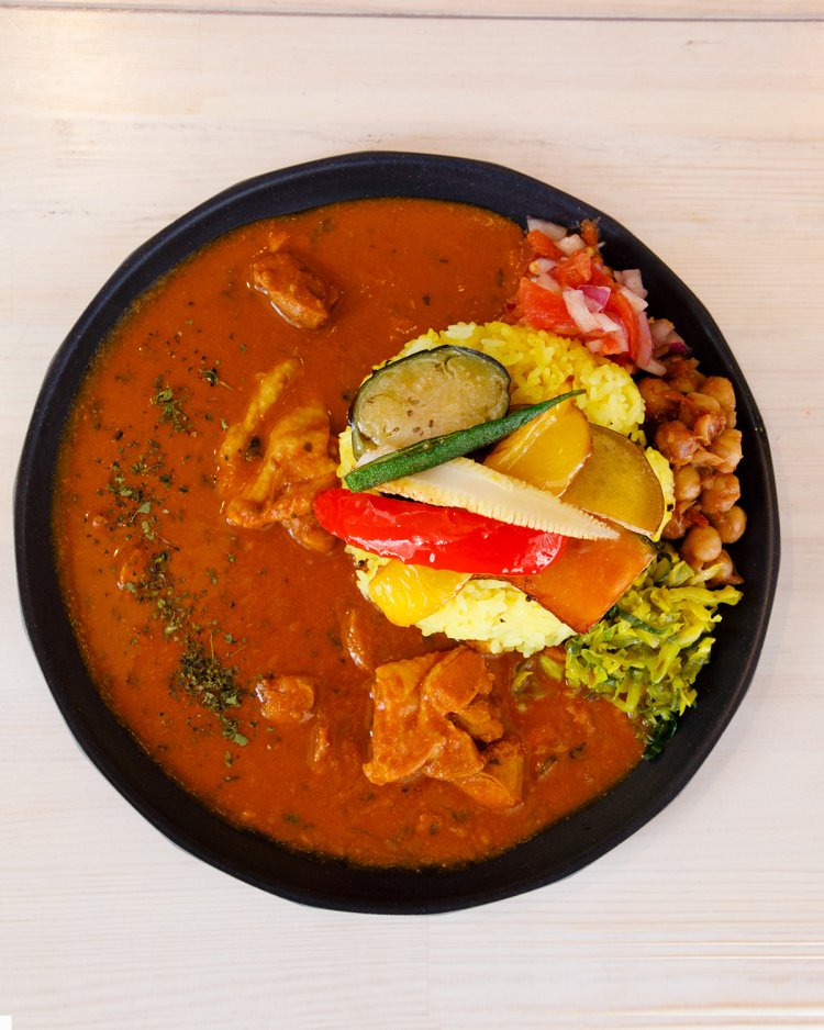 ＋150円で素揚げ野菜増しも！