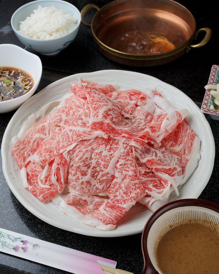 栃木ブランド牛 匠のしゃぶしゃぶランチ2600円。