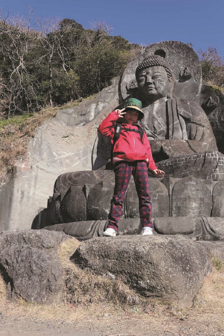 大仏様と一緒にパチリ。