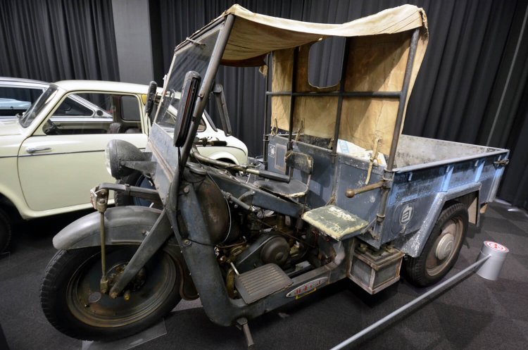 みずしまTM3C。三菱は2輪、3輪、4輪すべてを手がけた日本唯一のメーカー。