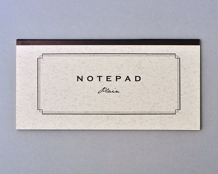 NOTEPAD。タテヨコ自在の一筆箋。ツバメノートとコラボ。各種440円。