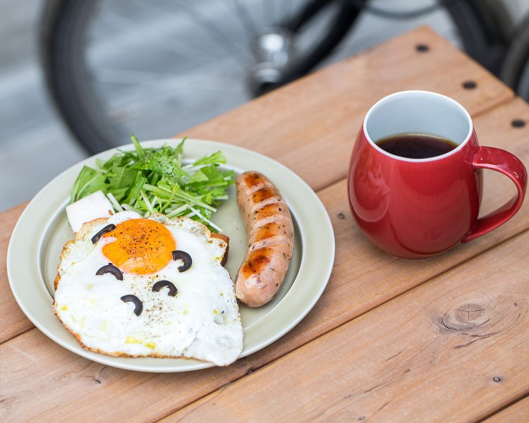 モーニングのトーストメニュー、ALL IN500円は9時30分まで。ドリップコーヒー510円。