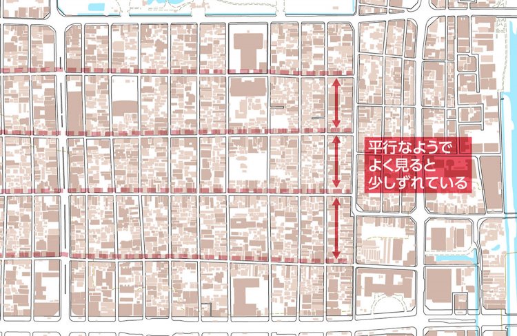 【地図はよみもの】見比べて楽しむ！ 東西で様相異なる日暮里、札幌・京都・奈良「碁盤の目」の違い