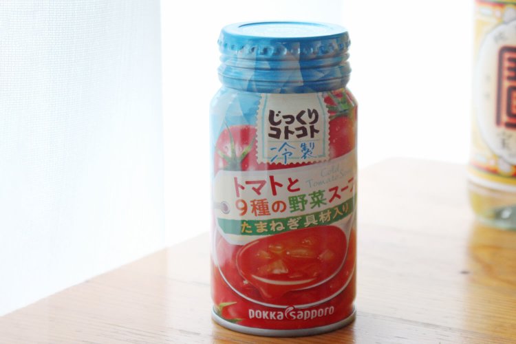 最近、良く見かける冷製スープで「冷製トマトスープハイ」。