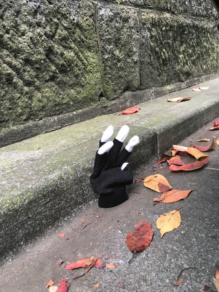 石井さん撮影の片手袋。