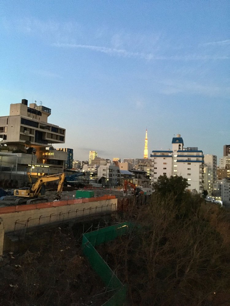 昔はどこからも見えたはずの東京タワー。（撮影＝町田）