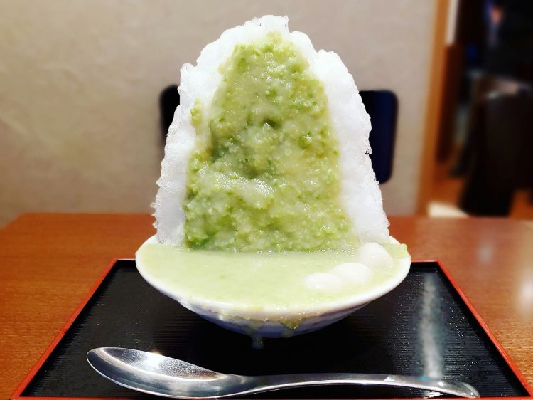 かき氷 ずんだ 1000円（税別）。