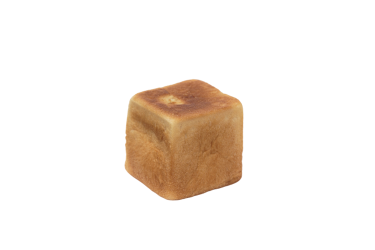 キューブクリームぱん160円。パンはふんわりで、クリームとろとろ。絶妙なタッグ！