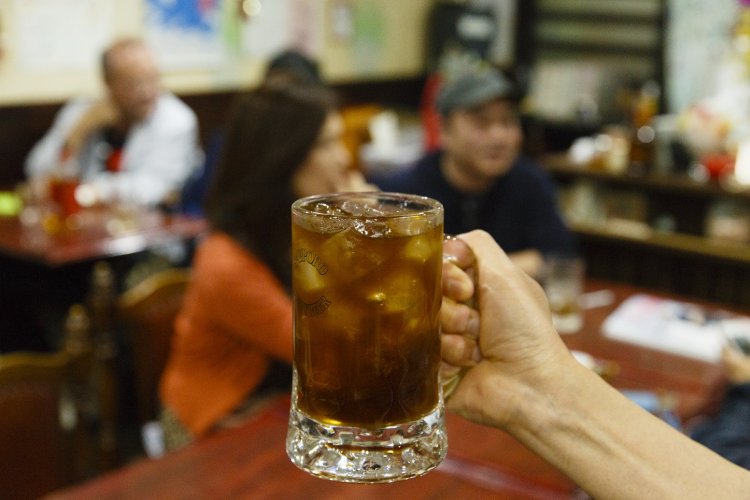 すっきり甘いコーヒー酎600円。