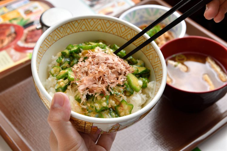 朝定食すき家のっけ状態