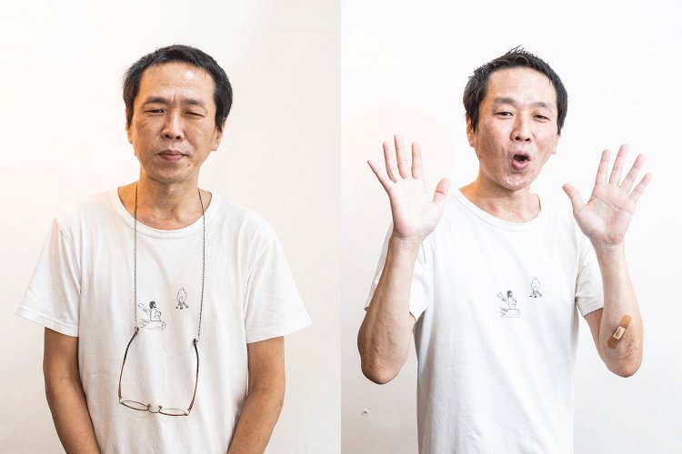 Before　空模様と同様、ジメッとした表情…。　→　After　見よ、これが「レベル10」の実力だ！