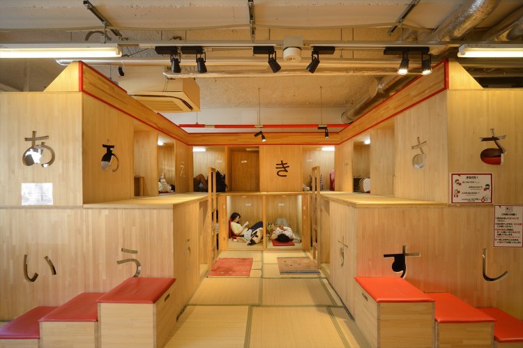 団地のような押入れスペースは人気が高く、すぐに埋まる。