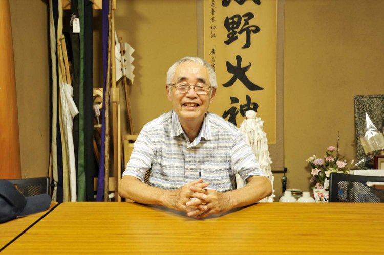 お話を聞かせてくださった総代会会長の富田晄さん。