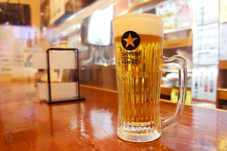 こちらがそのパーフェクトな生ビール！
